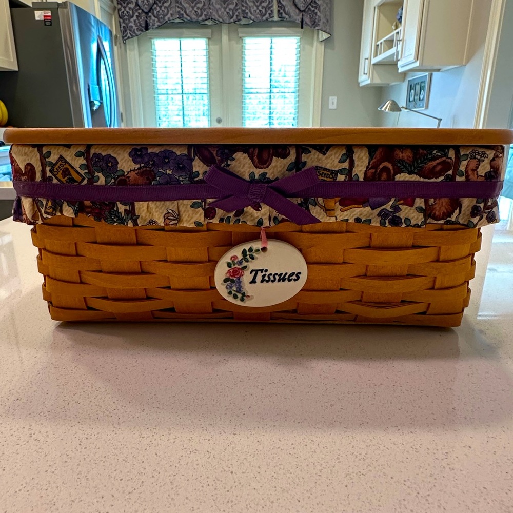 Longaberger tissue basket